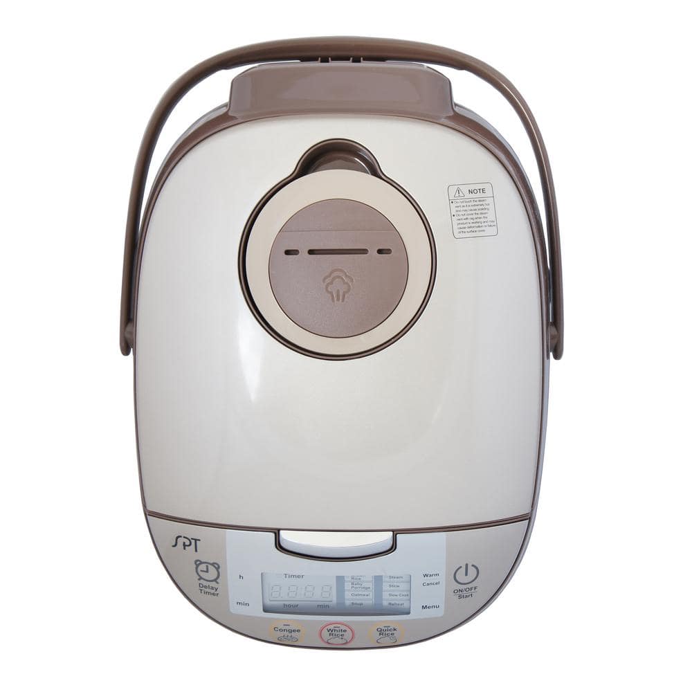 SPT 10-Cup Bronze Rice Cooker with 3-Quick Selects and 8-Settings RC-1808