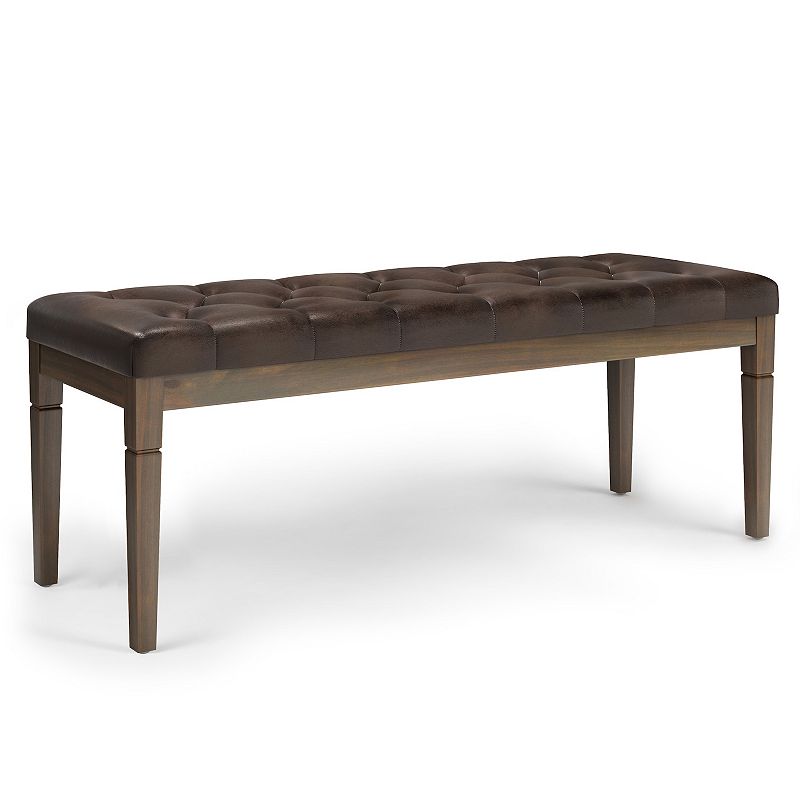 Simpli Home Waverly Tufted Ottoman Bench