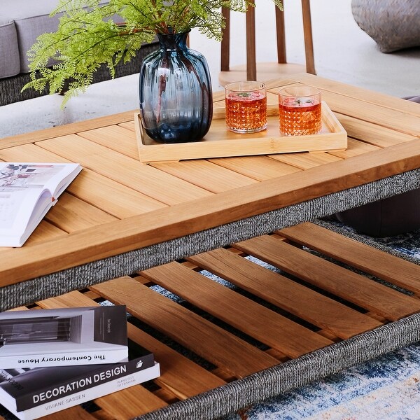 Cambridge Casual Nassau Teak Patio Coffee Table