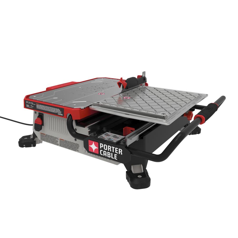 PORTER-CABLE 7 Table Top Wet Tile Saw ;