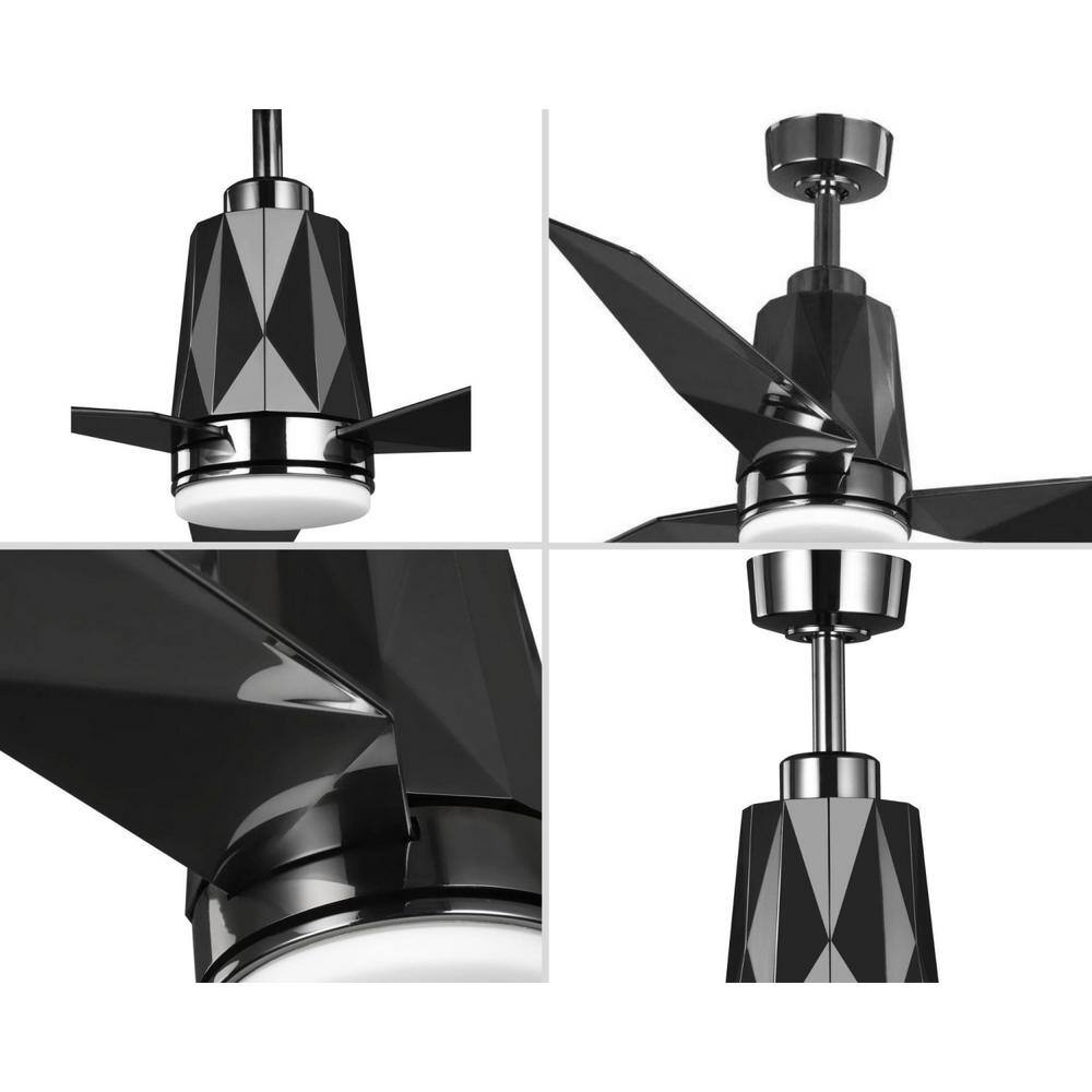 Progress Lighting Bixby 60 in. Black Chrome Ceiling Fan P250038-231-30