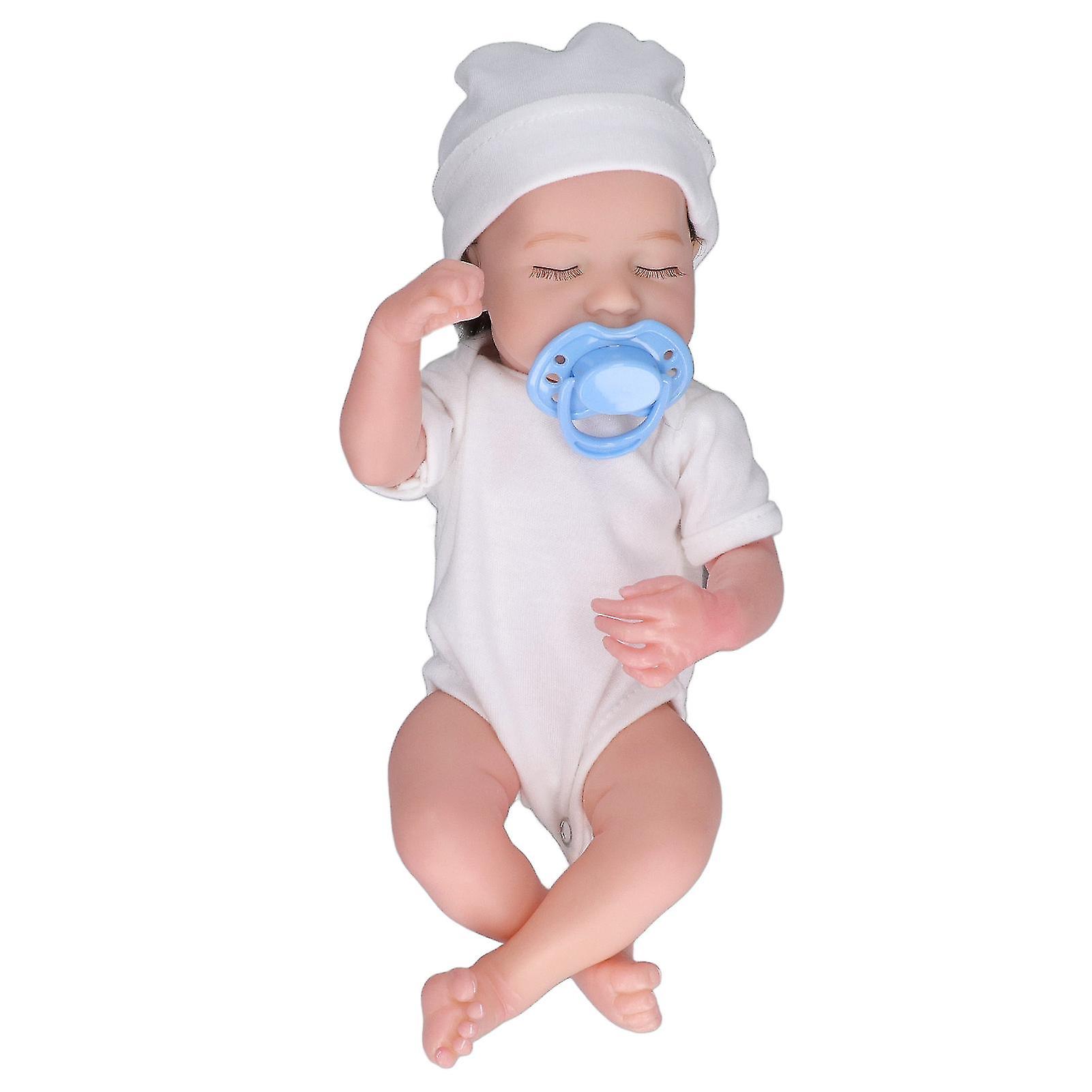 12inch Simulation Girl Baby Doll Silicone Posable Lifelike Bathable Newborn Baby Doll for Kids New Parents