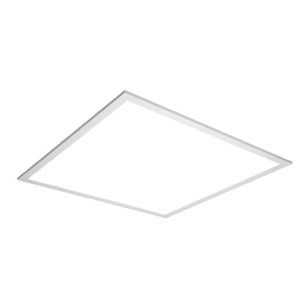 Metalux 2 ft. x 2 ft. White Integrated LED Flat Panel Troffer Light Fixture at 4200 Lumens 4000K Dimmable RT22SP