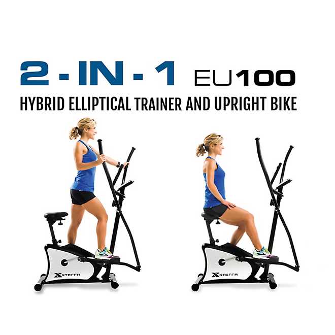 XTERRA EU 100 Hybrid Elliptical Upright Bike