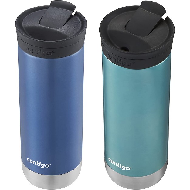 Contigo 20 Oz Huron 2 0 Snapseal Insulated Stainless Steel Travel Mug 2 pack