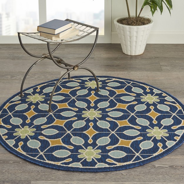 Nourison Caribbean Retro Botanical Outdoor Area Rug