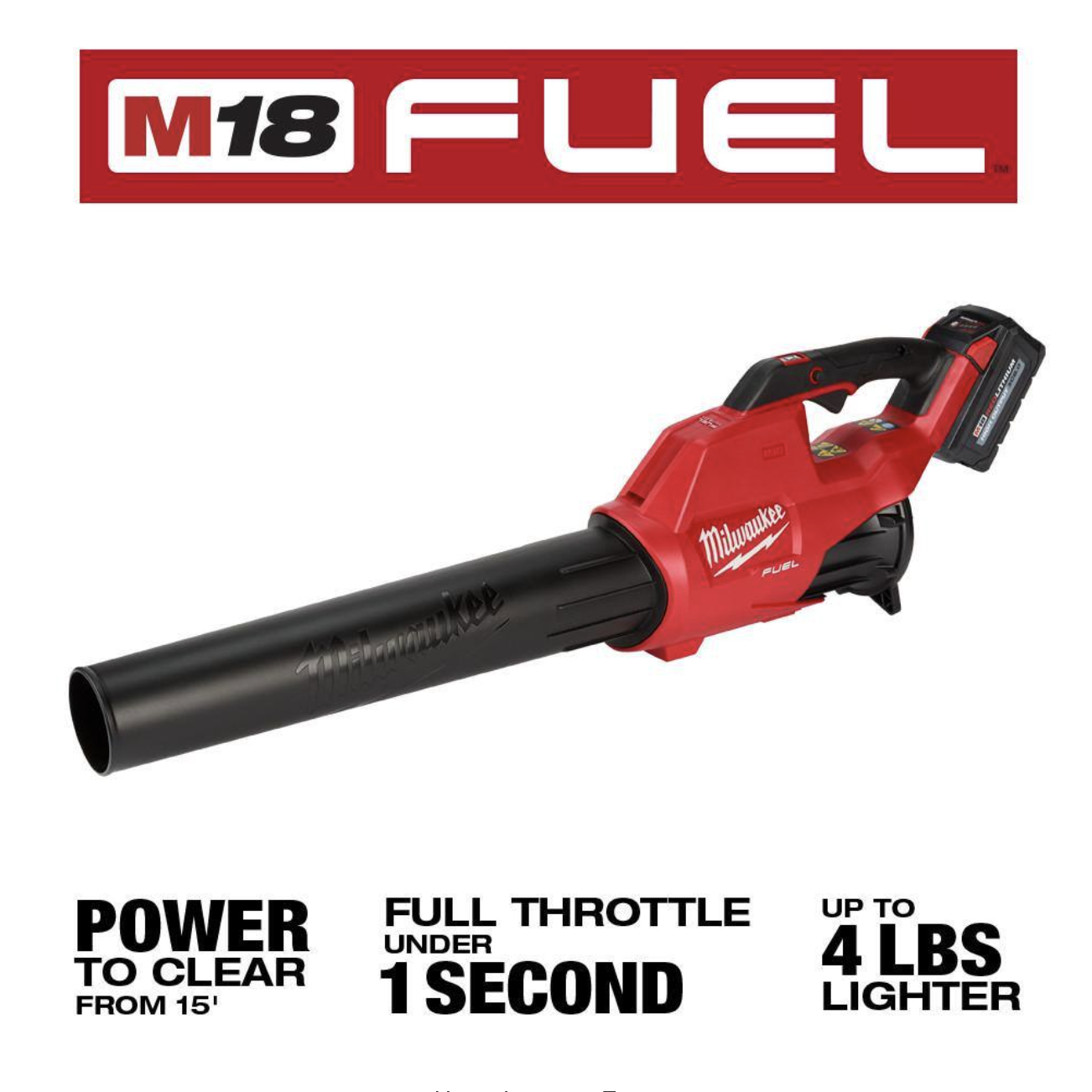 Milwaukee M18 FUEL 18-Volt Lithium-Ion Brushless Cordless 120 MPH 450 CFM Handheld Blower， Tool-Only (2-Tool)