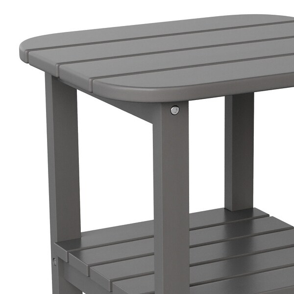 Commercial Grade AllWeather Adirondack Style Patio Side Table