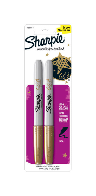 SHARPIE MARKER GOLD 2PK