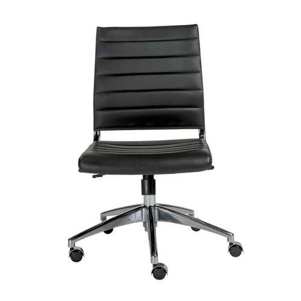 Axel Black Low Back Office Chair Without Armrests