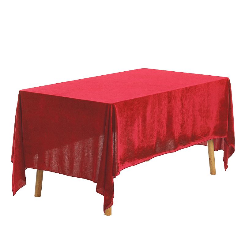 Rectangle Wrinkle Resistant Washable Polyester Table Cover 1 Pc， 63 X 102