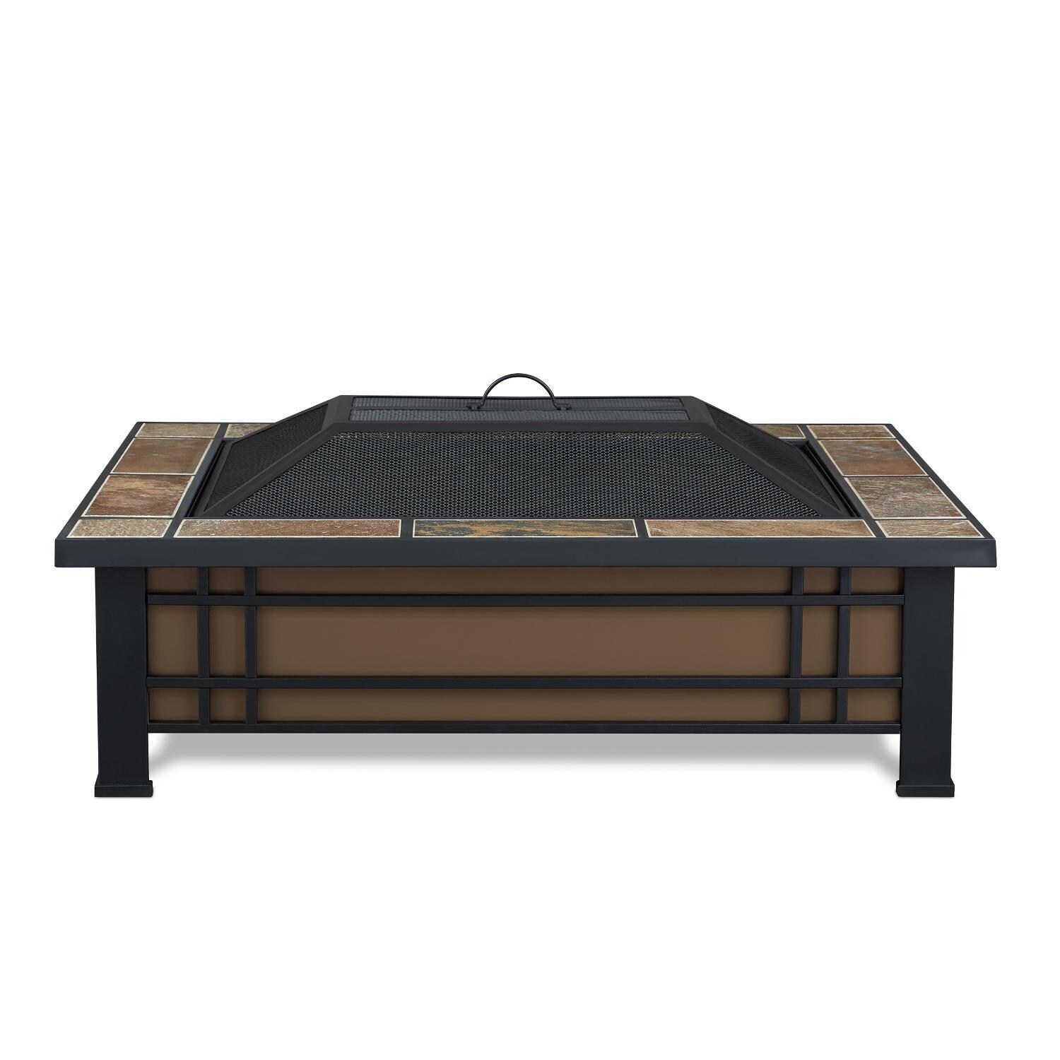 Lakeview Woodlake 43-Inch Rectangle Wood Burning Fire Pit