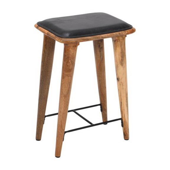 25 inch Counter Height Bar Stool  Genuine Leather ...