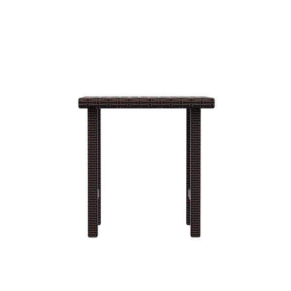 Polytrends Merrick Wicker Rattan Table (Set of 2)