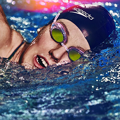 Speedo Unisex-Adult Swim Goggles Vanquisher 2.0 Smoke, One Size