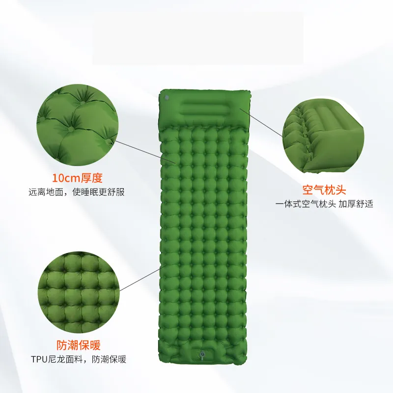 Compact   lightweight perfect for camping   hiking comfortable inflatable camping sleeping mat