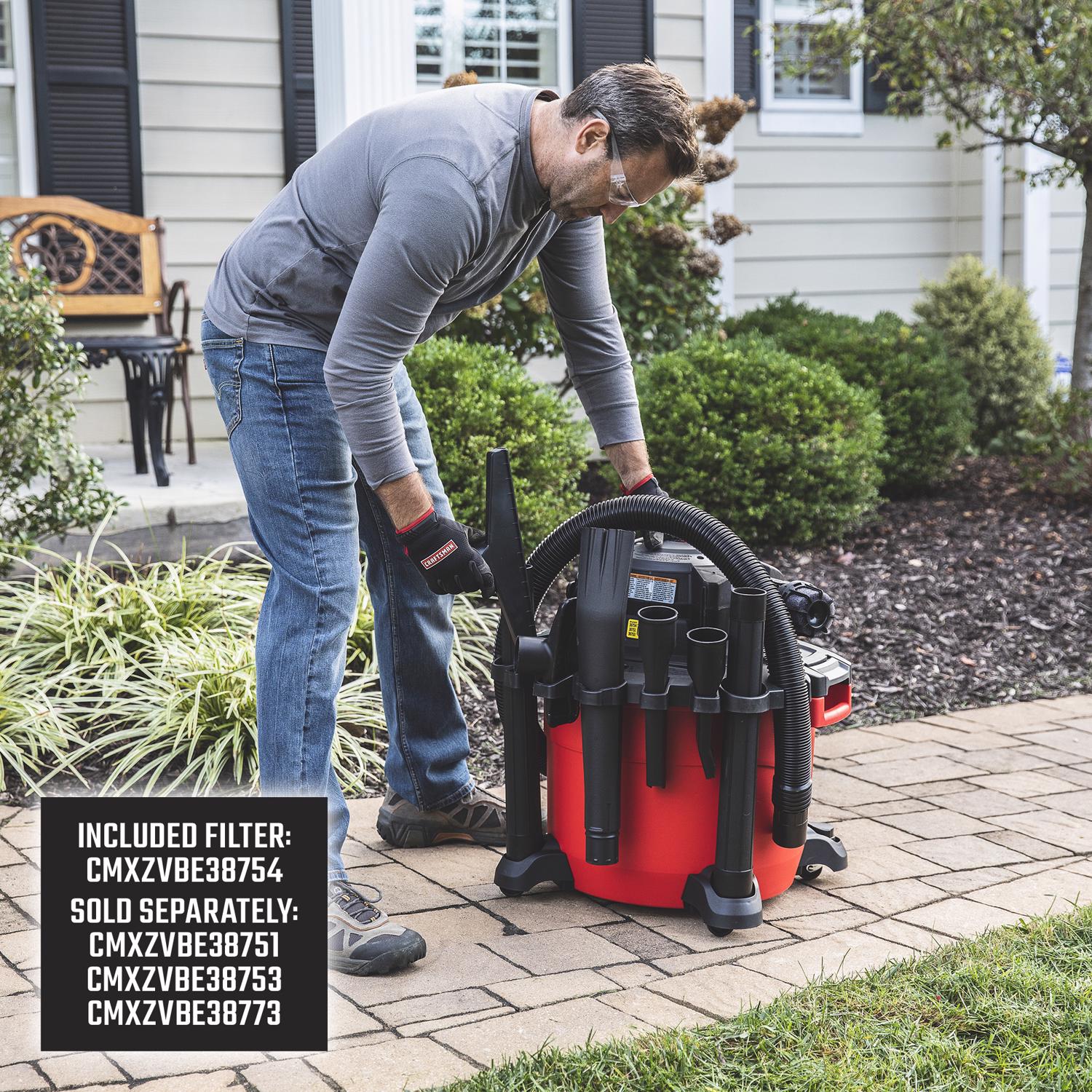 Craftsman 16 gal Corded Wet/Dry Vacuum with Blower 12 amps 120 V 6.5 HP