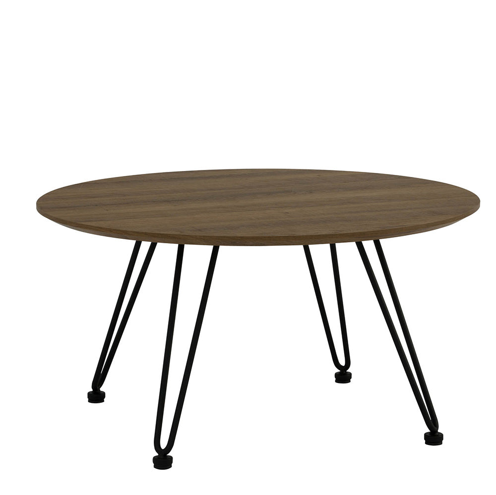 CORWIN Round Coffee Table 70cm - Walnut