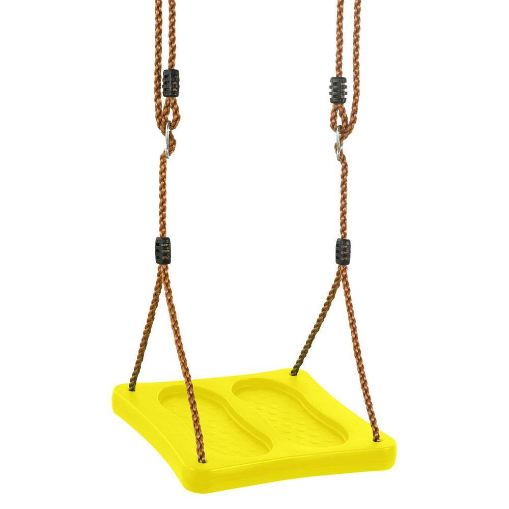 SWINGAN Machrus Swingan One Of A Kind Standing Swing With Adjustable Ropes Fully Assembled Yellow SWSSR-YL