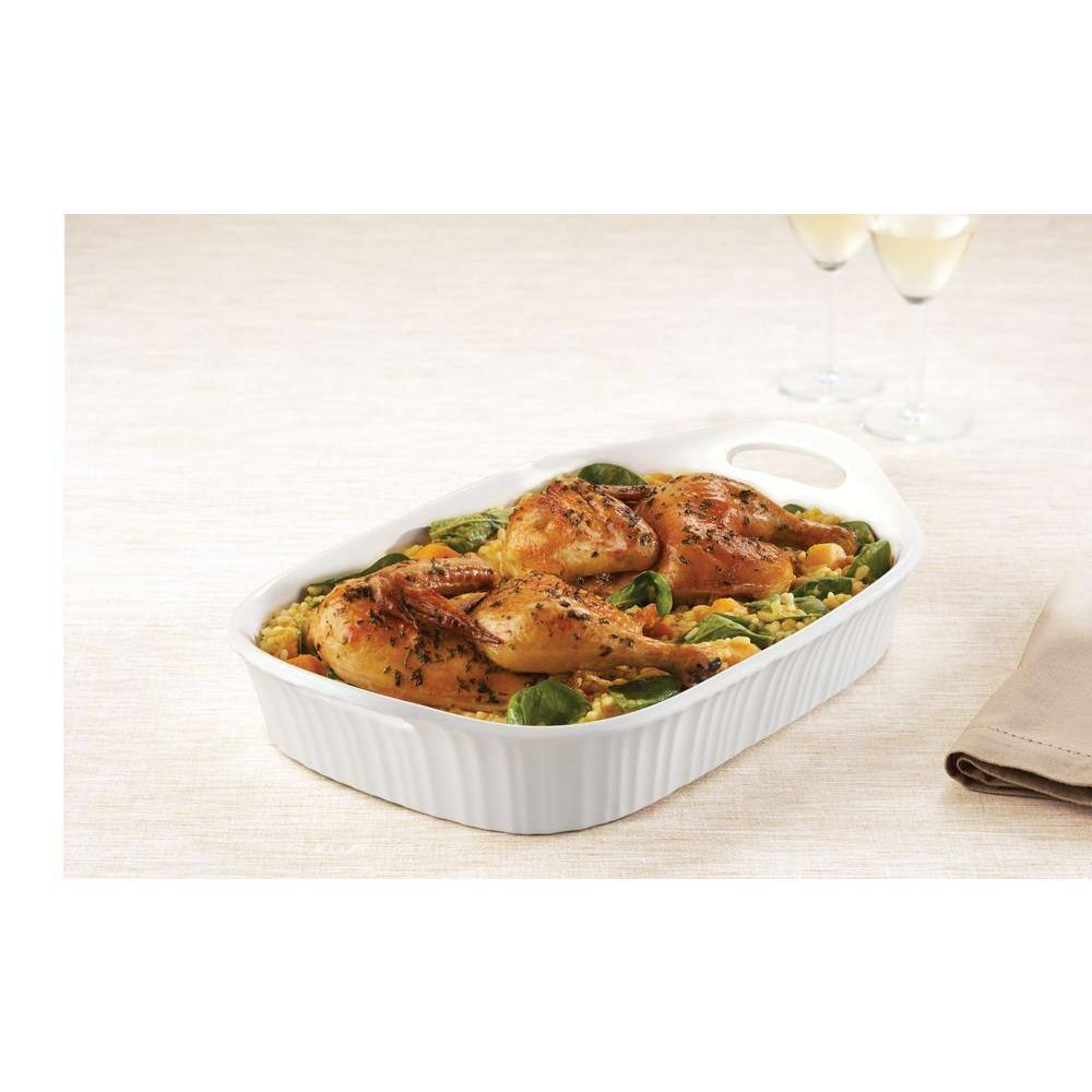 Corningware French White 3-Qt Ceramic Baker 1105936