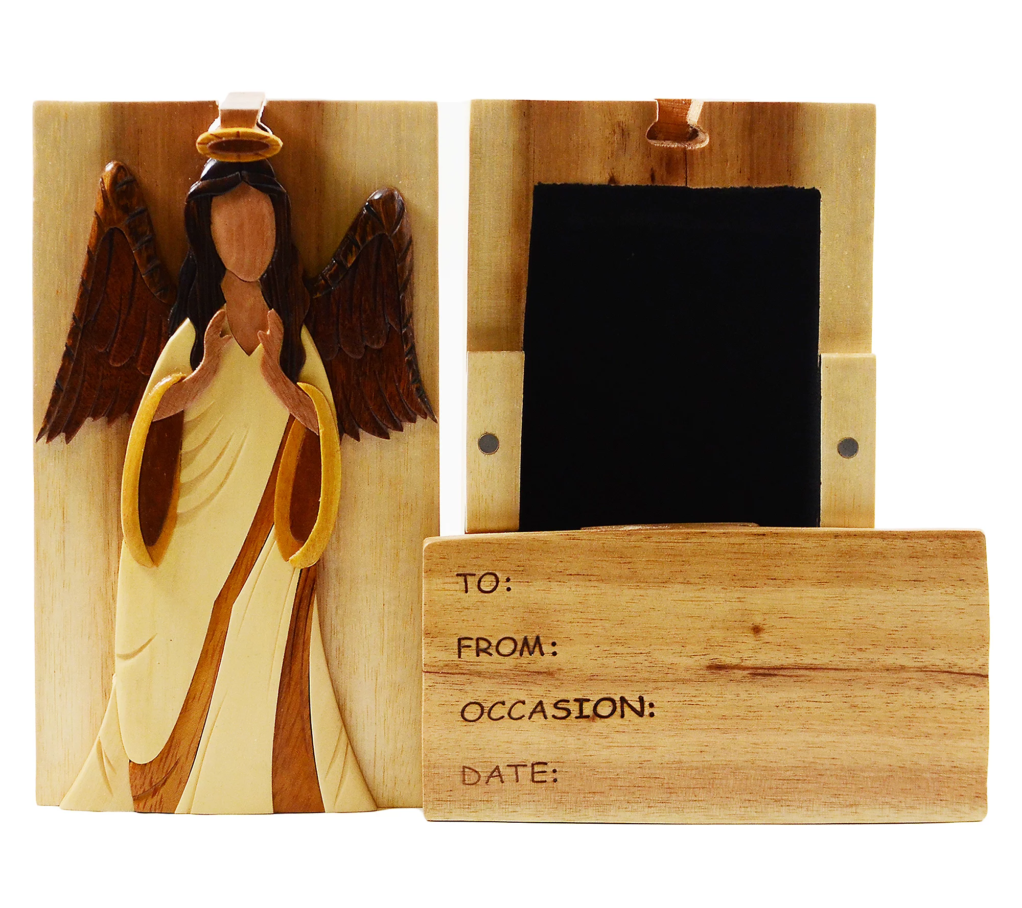 Carver Dan's Angel Guardian Puzzle Box with Magnet Closures