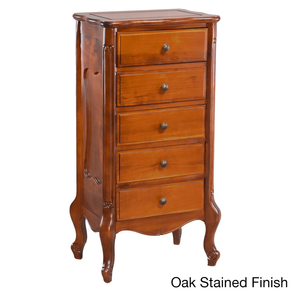 International Caravan Windsor Carved 5 Drawer Dresser