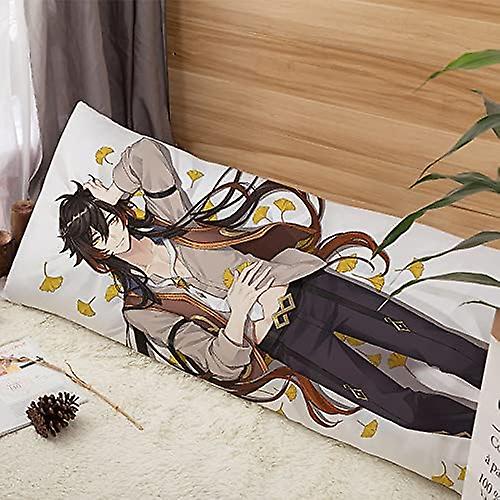 Genshin Impact Zhongli Body Pillow Cover 50cm X 150cm Anime Peach Skin Body Pillowcase Zhongli -