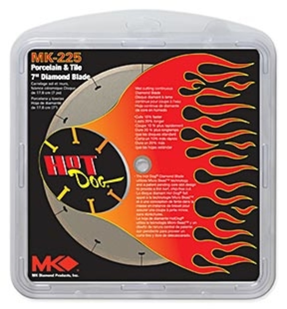 MK-225 7In Premium Grade Diamond Blade for Porcelain and Vitreous Tile ;