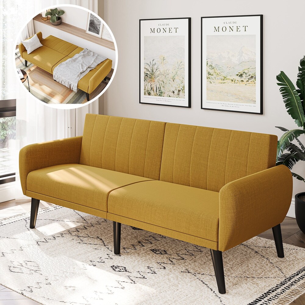 BELLEZE Melrose Convertible Sofa Bed  Modern Loveseat