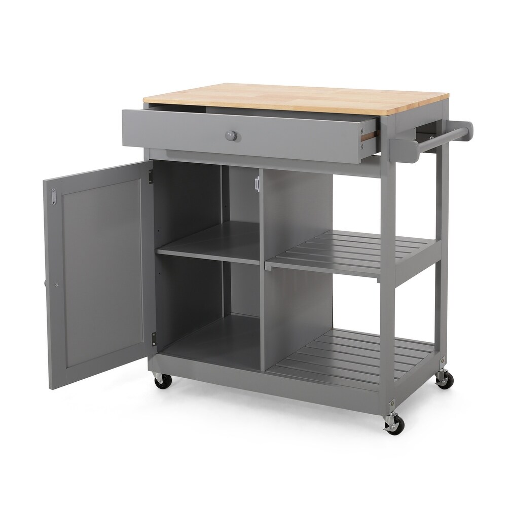 Telfair Kitchen Cart with Wheels by Christopher Knight Home