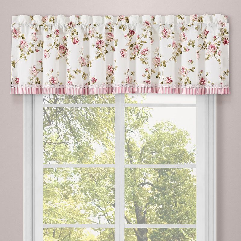 Royal Court Rosemary Rose Window Straight Valance