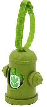 The Original Poop Bags USDA Biobased Hydrant Dispenser， Green， Large， 15 count