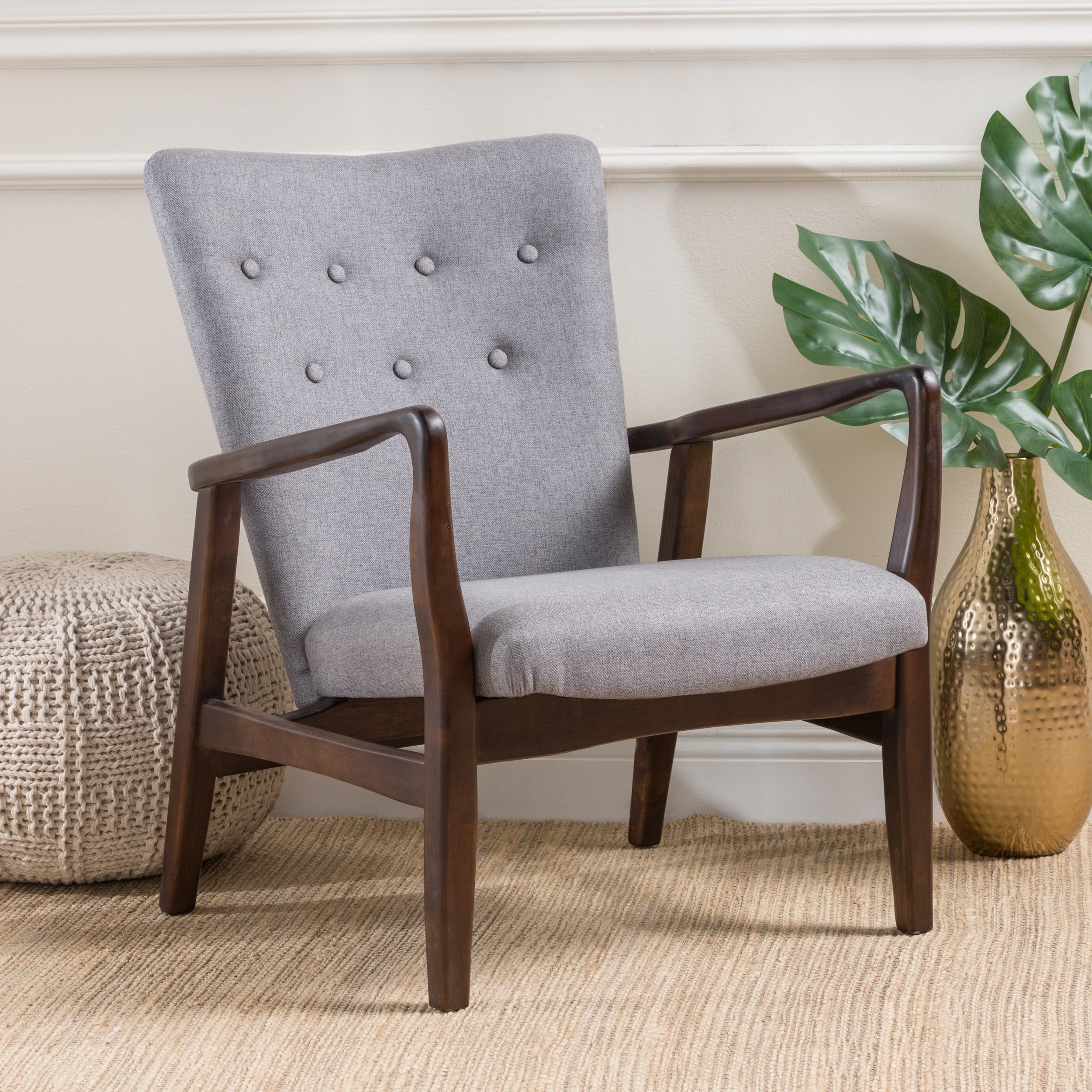 Becker Fabric Arm Chair by Christopher Knight Home