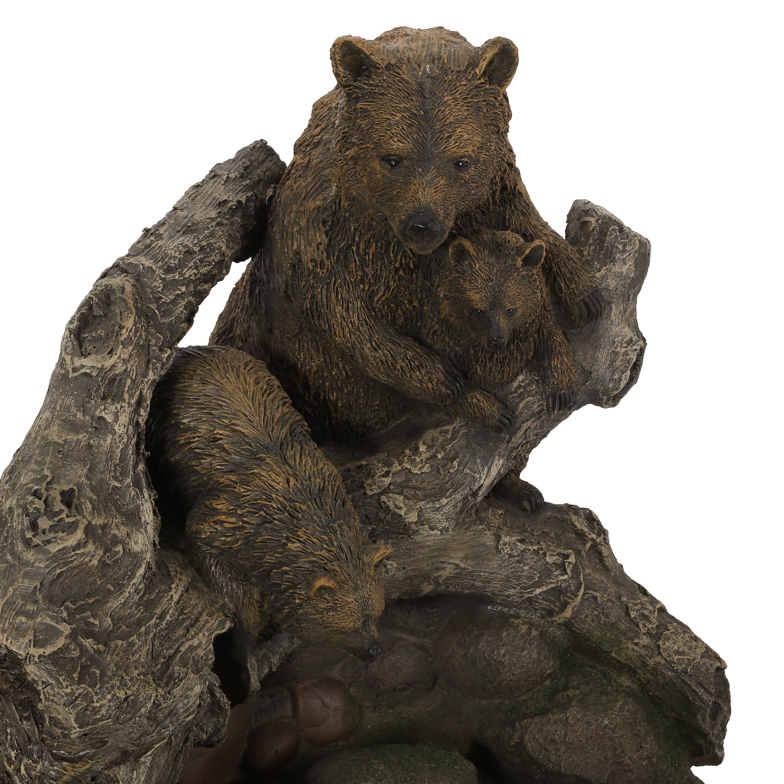 Aza Callan Outdoor Bear Family Fountain