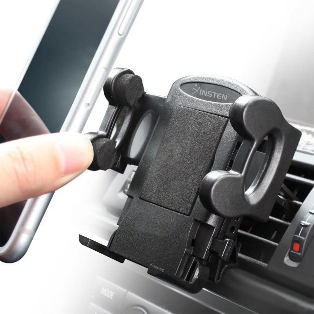 Insten Car Air Vent Phone Holder Mount width To 4 3 Inch For Smartphone Iphone 11 12 Mini Pro Max Xs X 8 6 6s Plus Se Galaxy S10 S9 S8 Note 10