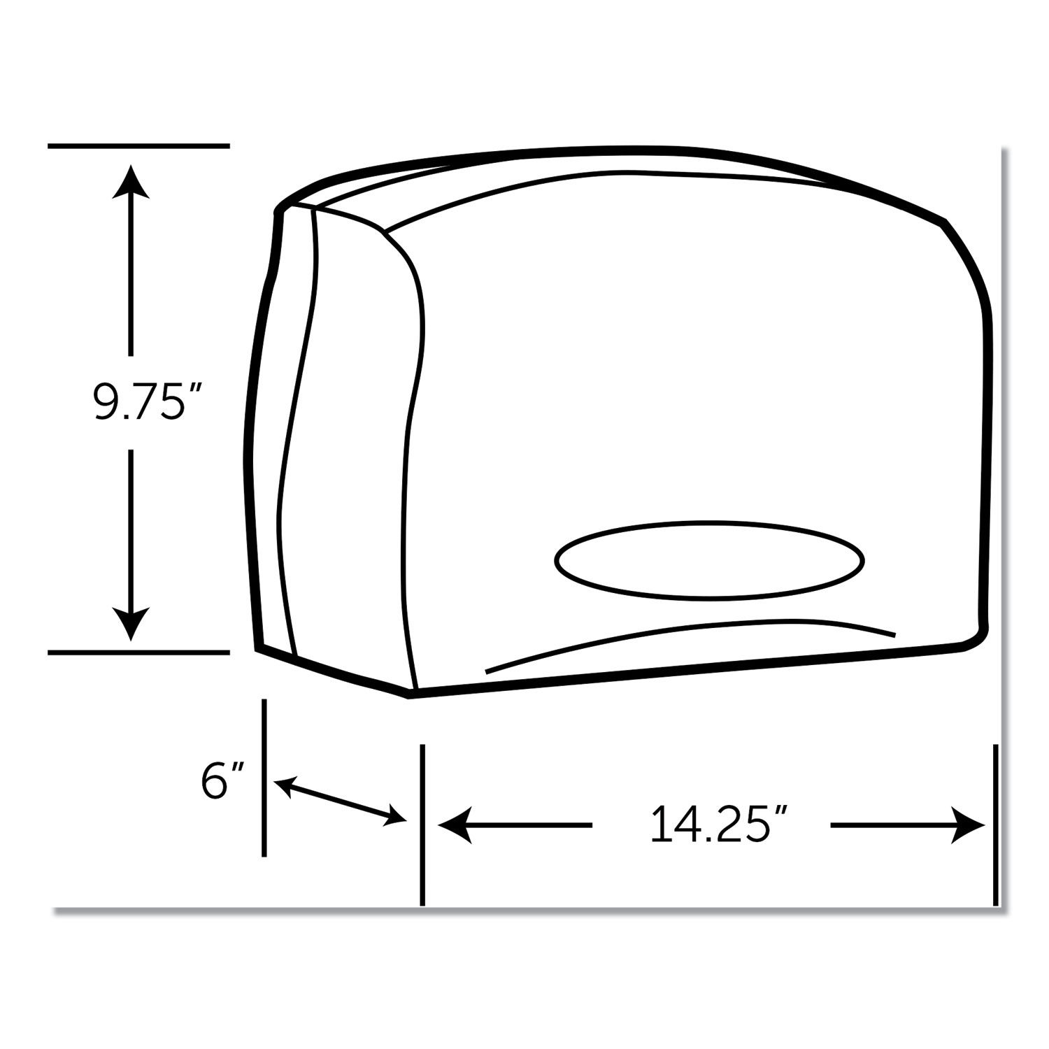 Essential Coreless Jumbo Roll Tissue Dispenser by Scottandreg; KCC09603