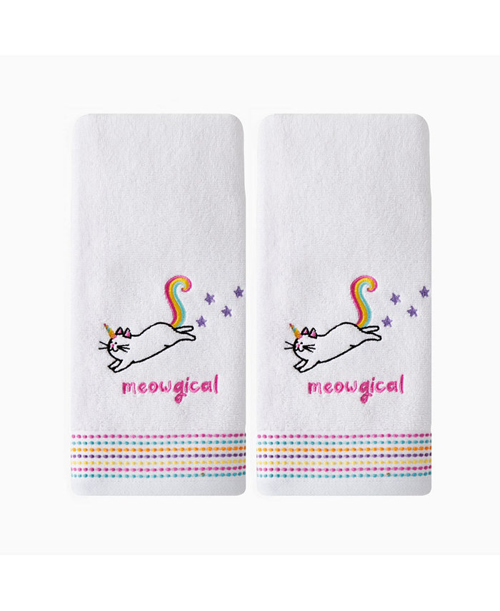 Saturday Knight Ltd Meowgic 2 Piece Hand Towel Set