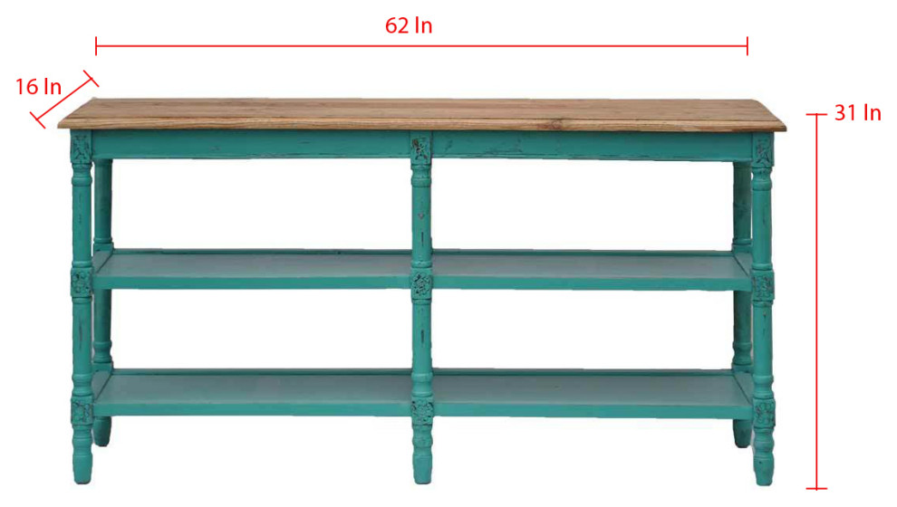 Emerald Bay Console Table  1 Per Box   Farmhouse   Console Tables   by Primitive Collections  Houzz