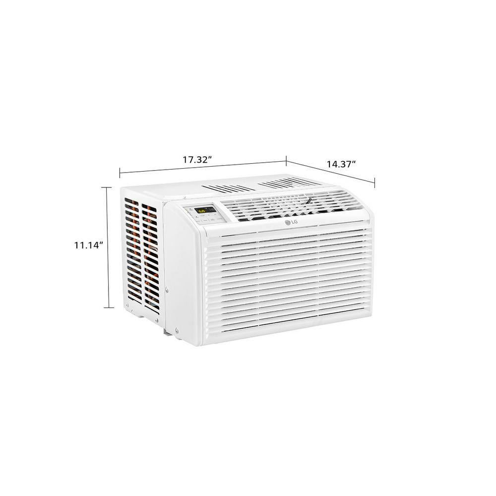 LG 6000 BTU 115-Volt Window Air Conditioner LW6017R Cools 250 Sq. Ft. with Remote LW6017R