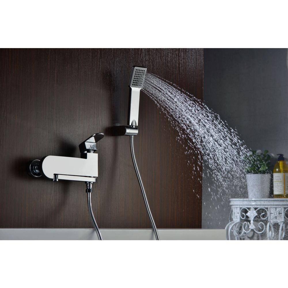 ANZZI Echo Series 1-Handle 1-Spray Tub and Shower Faucet in Polished Chrome (Valve Included) SH-AZ042