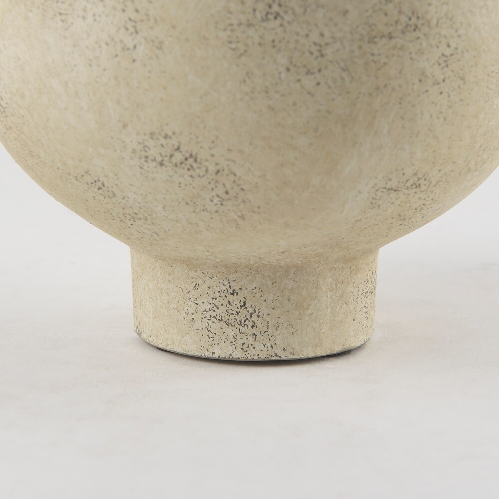 Sariah Beige Ceramic Vase (13\