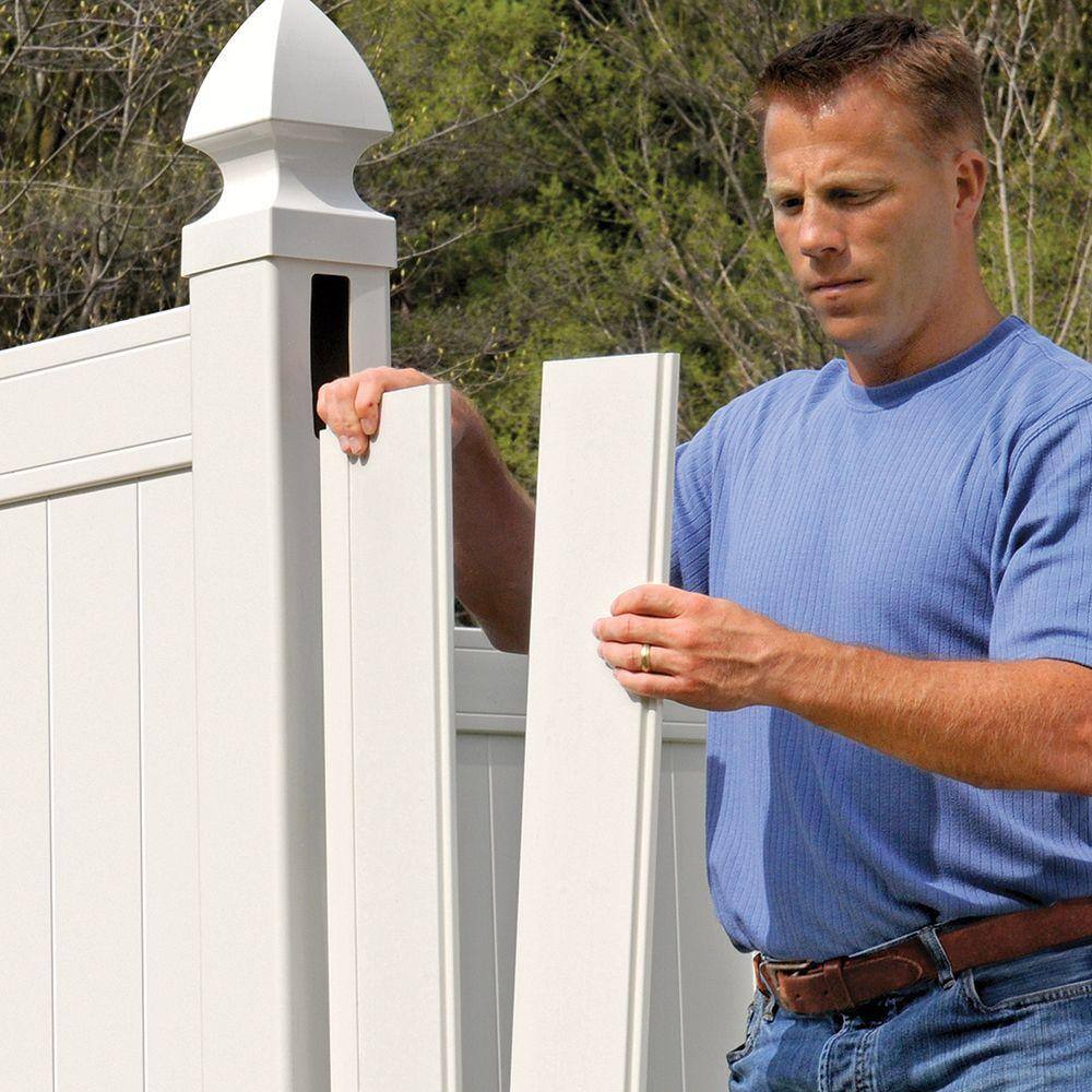 Veranda Pro-Series 6 ft. H x 8 ft. W Woodbridge Privacy Vinyl Fence Panel 128014