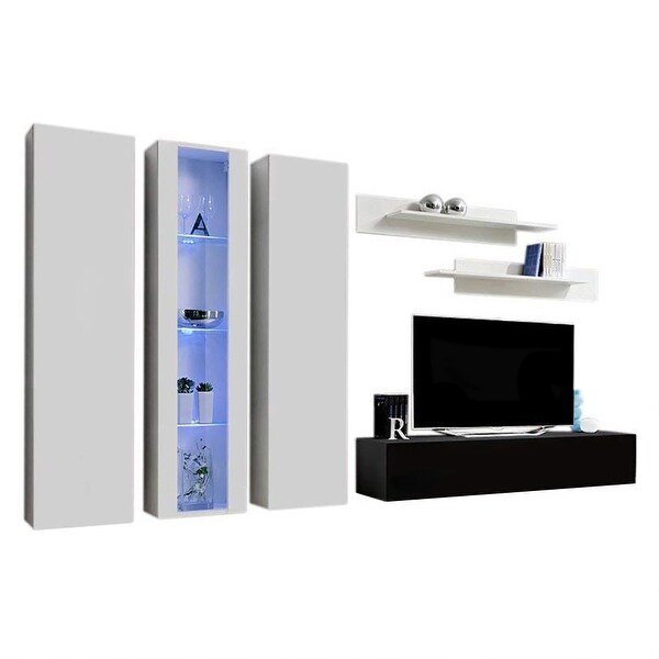 Fly C4 30TV Wall Mounted Floating Modern Entertainment Center