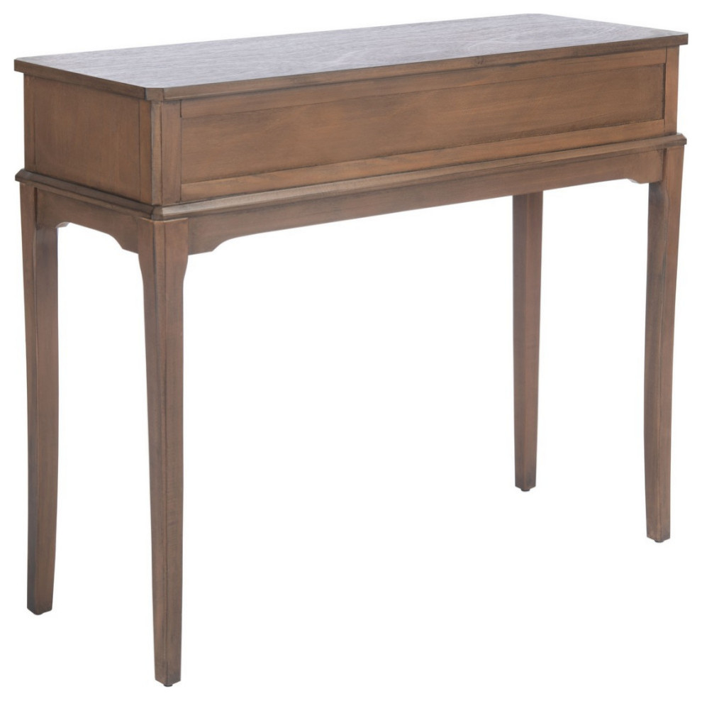 Wiley 2 Drawer Console Table Brown   Modern   Console Tables   by Virgil Stanis Design  Houzz