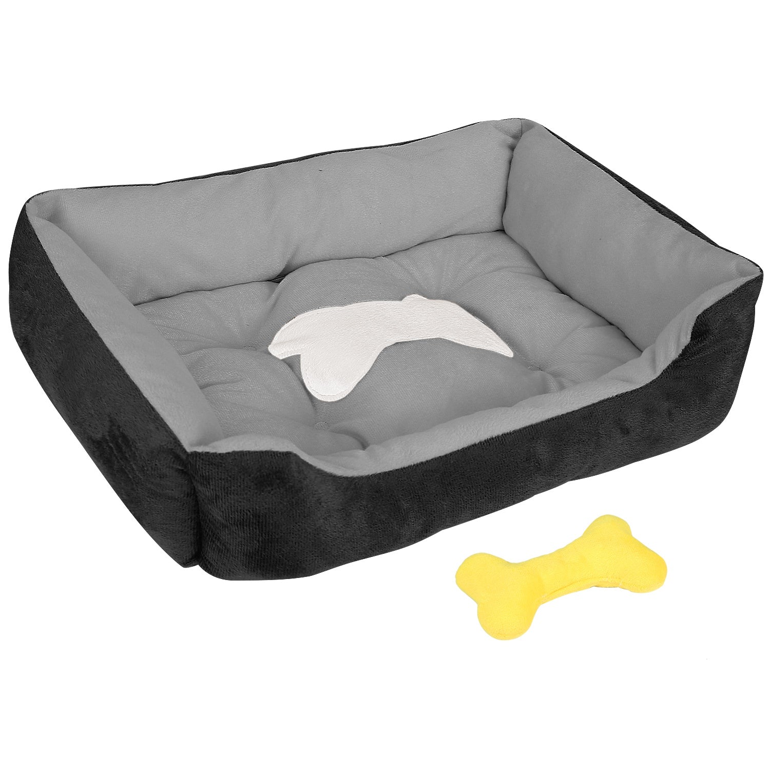 iMountek Pet Dog Bed Soft Warm Fleece Puppy Cat Cushion Black XXL