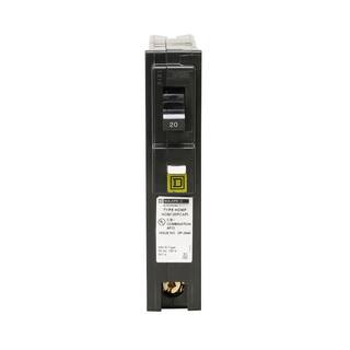 Square D Homeline 20 Amp Single-Pole Plug-On Neutral Combination Arc Fault Circuit Breaker(HOM120PCAFIC) HOM120PCAFIC