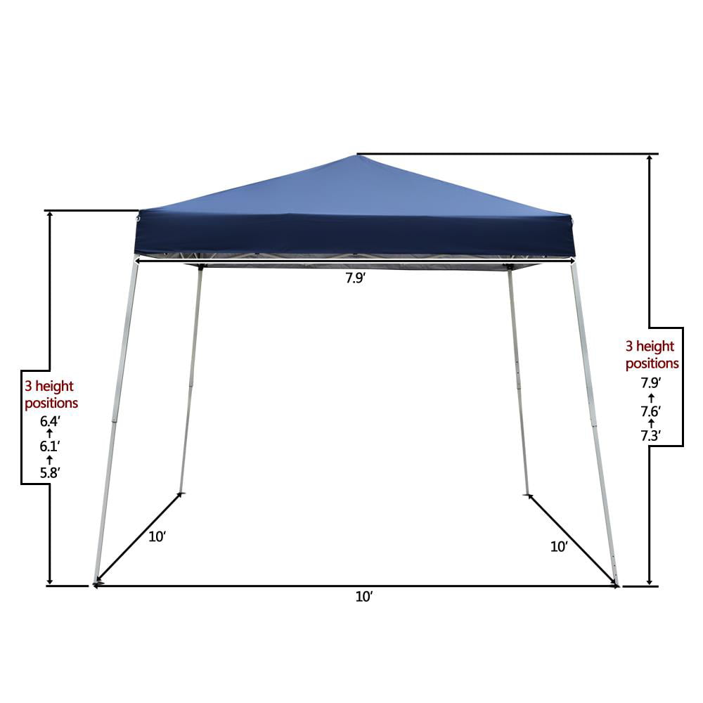 Ktaxon Pop up 10' x 10' Leg Tube Patio Tent Folding Gazebo Backyard Canopy