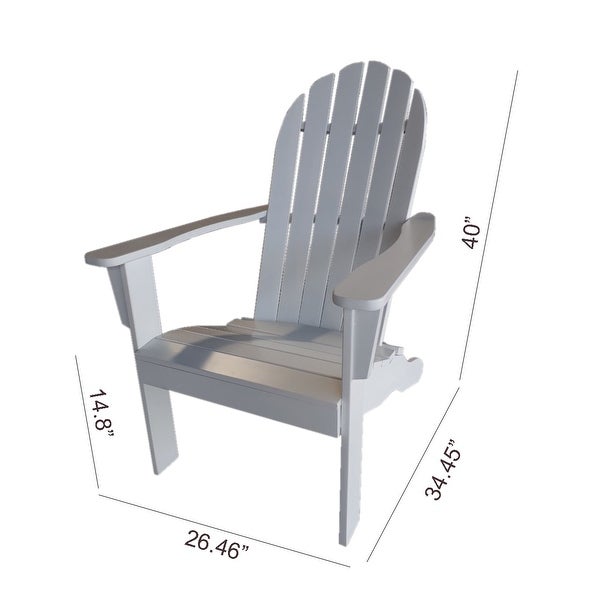 Wood Outdoor Adirondack Chair - Overstock - 36117453