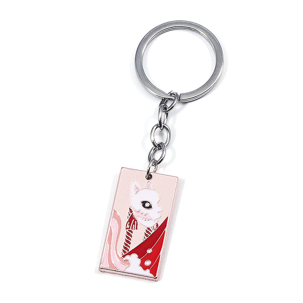 Anime Demon Slayer Kimetsu No Yaiba Metal Keychain Rengoku Kyoujurou Uzui Tengen Kanroji Mitsuri Pendant Key Chains Jewelry Gift，sabito