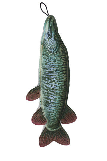 Steel Dog Denim Fish Muskie Dog Toy